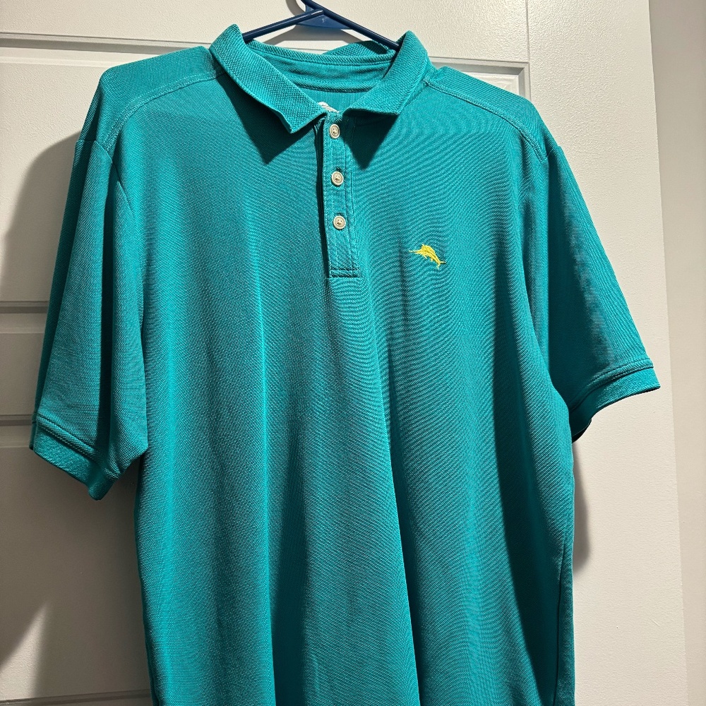 Tommy Bahama Men’s Polo Shirt – Medium – Barely Used - Blue